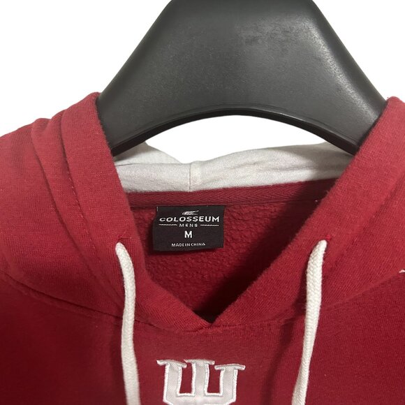 Indiana Hoosiers Pullover Sweatshirt Mens Size Medium Embroidered Red Colosseum - Picture 3 of 7